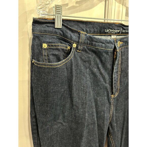 Liz Claiborne Hepburn Denim Jeans Dark Wash Plus Size 18W Classic 5 Pockets - Picture 4 of 10